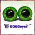 1 Pair 12mm/15mm/18mm Green Marble eyes, Safety eyes, Animal Eyes, Round eyes